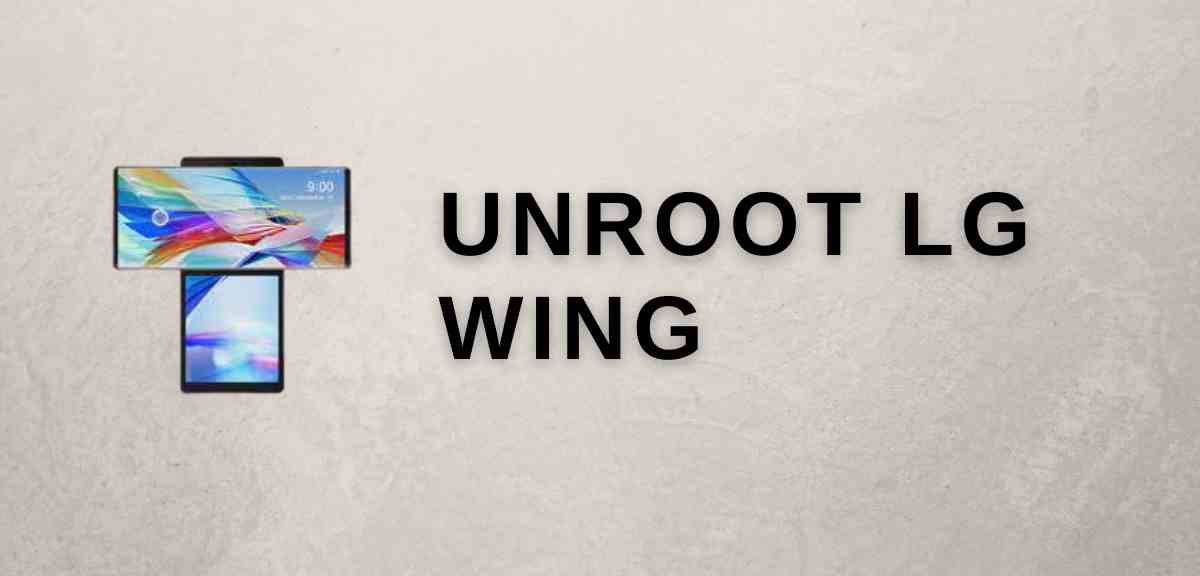 Unroot Lg wing