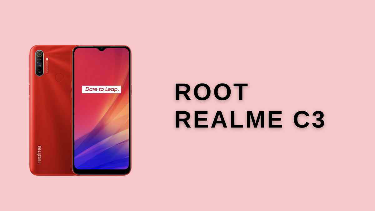 realme c3 root