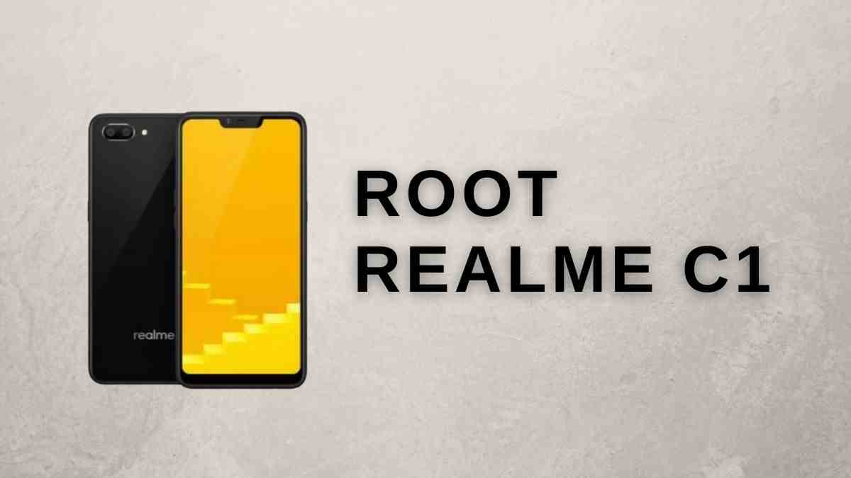 root realme c1