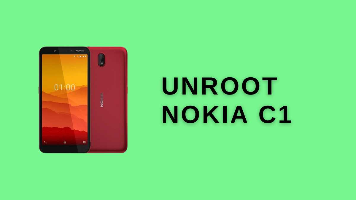 unroot Nokia C1