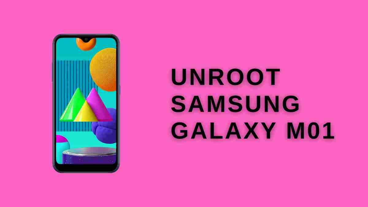 unRoot Samsung galaxy M01