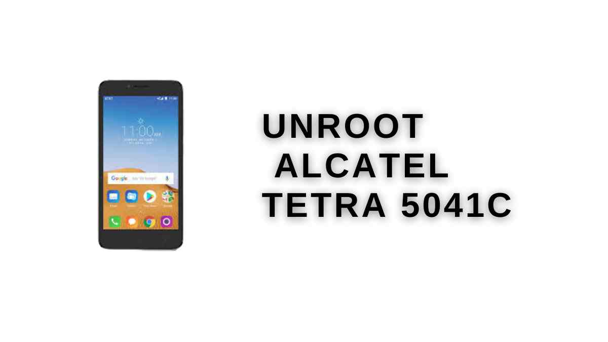 Unroot Alcatel TETRA (5041C)