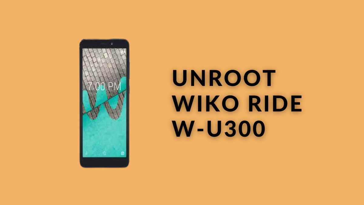 Unroot Wiko Ride W-U300