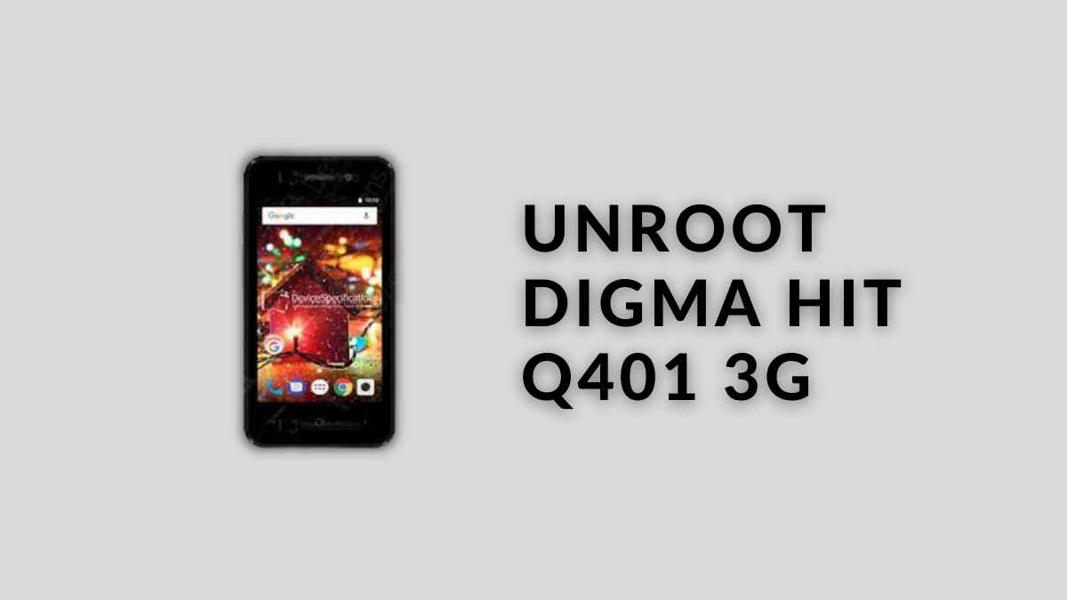 Unroot Digma Hit Q401 3G