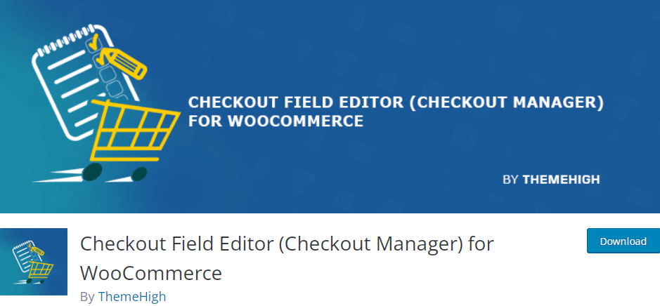 Checkout Field Editor