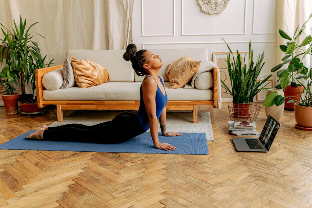 girl doing yoga