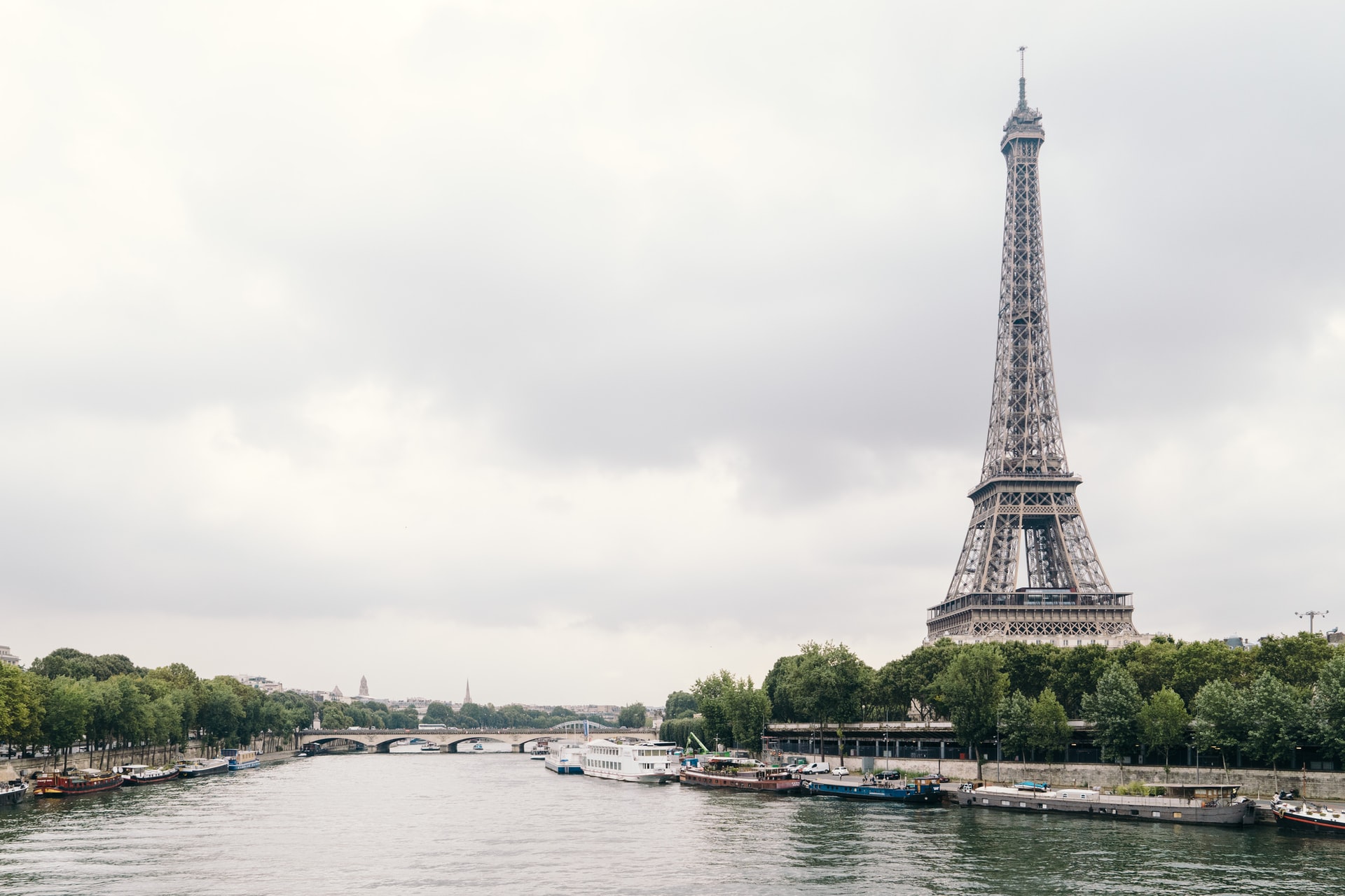 Eiffel Tower beside Seine