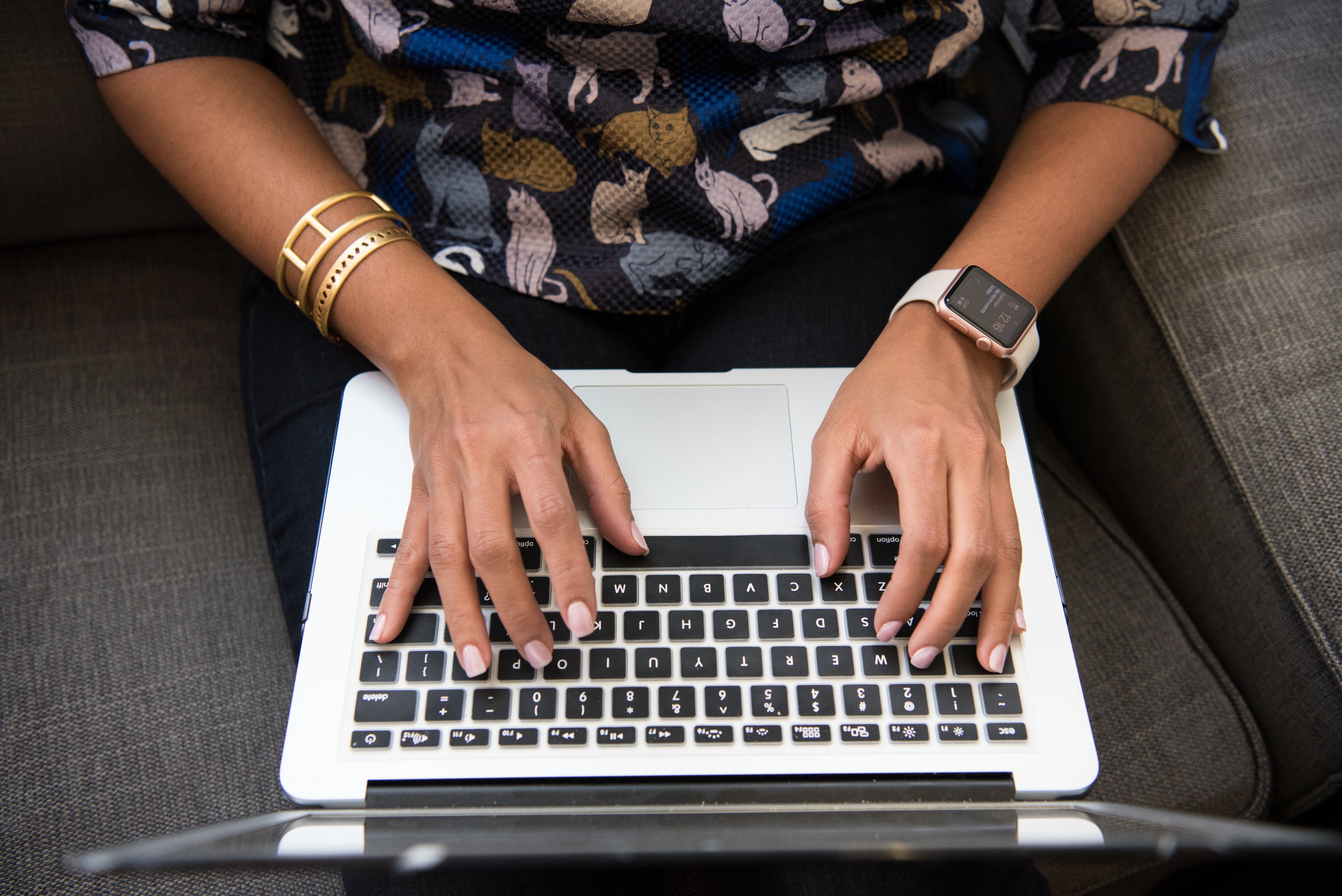 Woman with a laptop