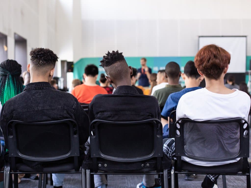 A lecture in school