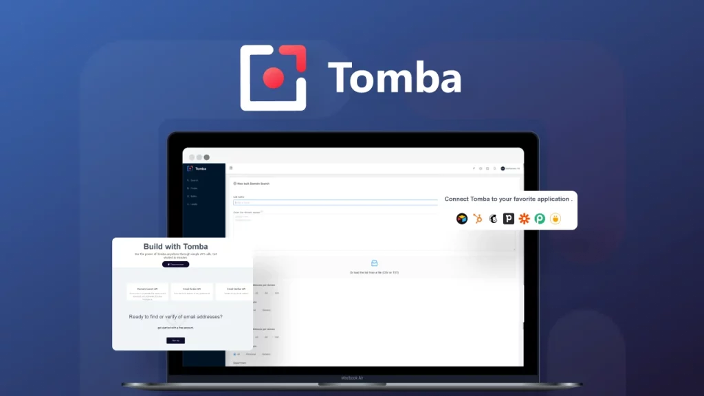 Tomba landing page