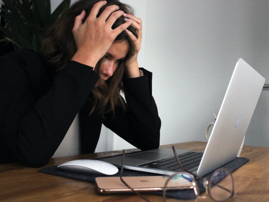 Woman with a laptop