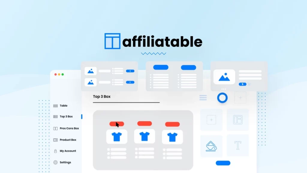 Affiliatable landing page