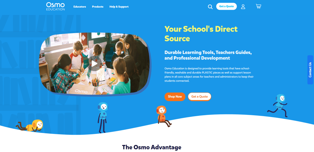 Osmo landing page
